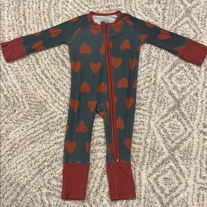 Mebie Baby - Heart Patterned One Piece